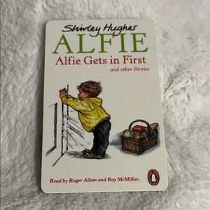 Alfie Gets in First Book by Shirley Hughes Yoto card
